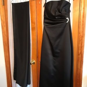 David’s bridal bridesmaid dress black size 2